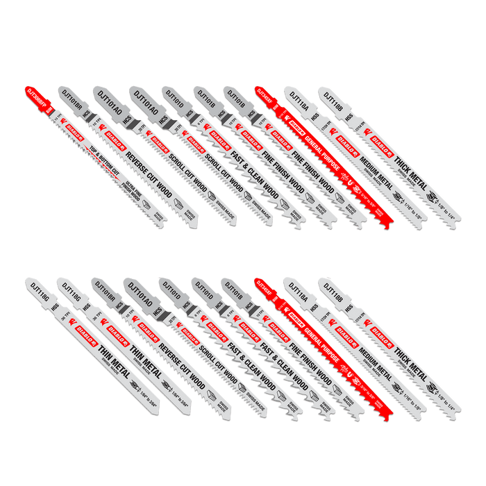 Diablo Tools 20 pc Jig Saw Blade Set for Wood & Metal